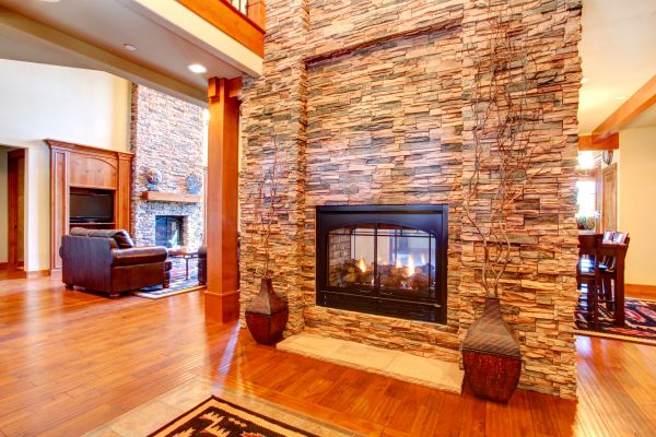 Stone Hearth Installation in Saint George